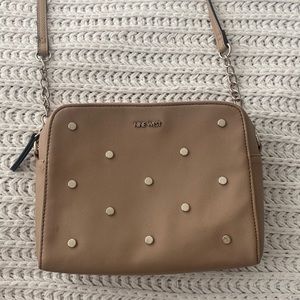 Nine West Taupe Nude Tan Over the Shoulder Purse
